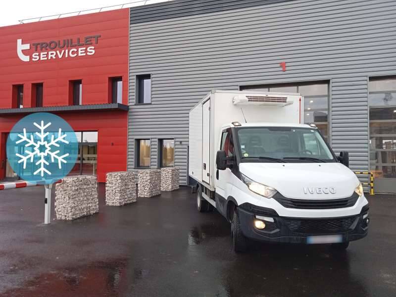 Iveco Daily Chassis Cabine FRIGO 12M3 140 CV RJ CAISSE CAZAUX GROUPE THERMOKING V300 MAX 3,5 T