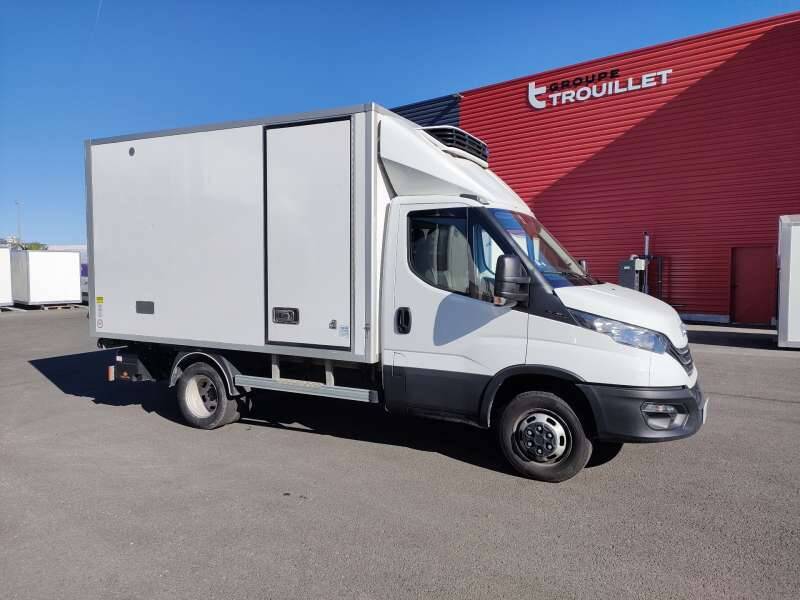 Iveco Daily Chassis Cabine FRIGO 12M3 160 CV ROUES JUMELEES HAYON CAISSE CAZAUX GROUPE THERMOKING V300 MAX 3.5 T