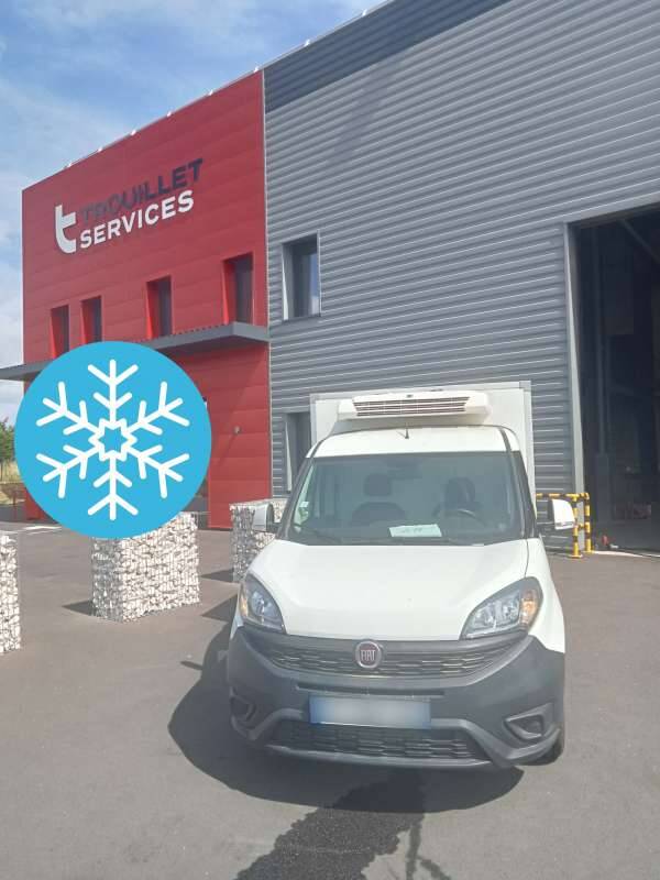 Fiat Doblo Plancher Cabine FRIGO 5M3 105 CV CAISSE CAZAUX GROUPE THERMOKING V200 MAX 2,5 T