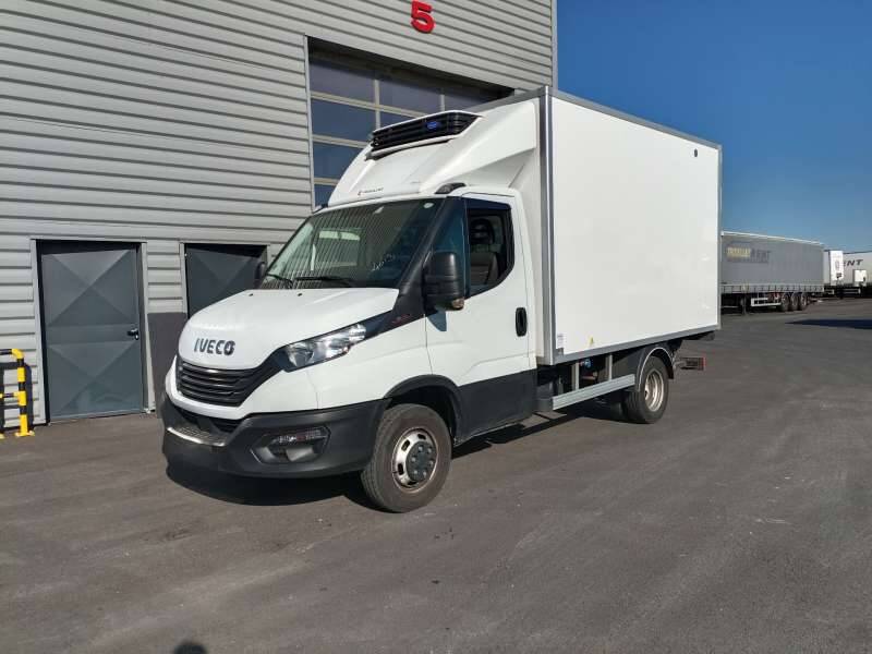Iveco Daily Chassis Cabine FRIGO 12M3 160 CV ROUES JUMELEES HAYON CAISSE CAZAUX GROUPE THERMOKING V300 MAX 3.5 T