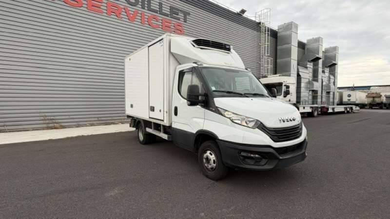 Iveco Daily Chassis Cabine FRIGO 12M3 160 CV ROUES JUMELEES HAYON CAISSE CAZAUX GROUPE THERMOKING V300 MAX 3.5 T