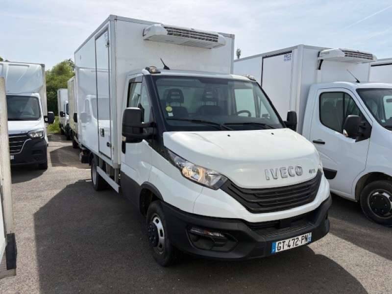 Iveco Daily Chassis Cabine FRIGO 12M3 160 CV ROUES JUMELEES HAYON CAISSE CAZAUX GROUPE THERMOKING V300 MAX 3.5 T