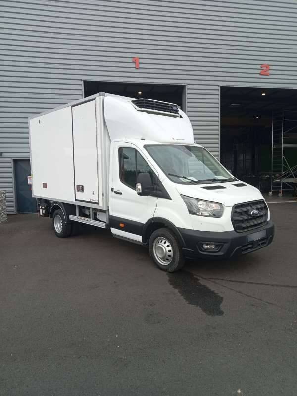 Ford Transit Chassis Cabine FRIGO 12M3 130 CV ROUES JUMELEES HAYON CAISSE CAZAUX GROUPE THERMOKING MONOTEMPERATURE V300 MAX 3,5 T