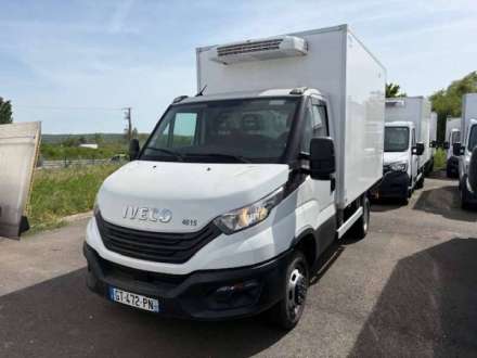 Iveco Daily Chassis Cabine FRIGO 12M3 160 CV ROUES JUMELEES HAYON CAISSE CAZAUX GROUPE THERMOKING V300 MAX 3.5 T