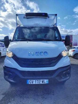 Iveco Daily Chassis Cabine FRIGO 12M3 160 CV ROUES JUMELEES HAYON CAISSE CAZAUX GROUPE THERMOKING V300 MAX 3.5 T