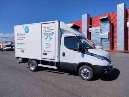 Iveco Daily Chassis Cabine FRIGO 12M3 160 CV ROUES JUMELEES HAYON CAISSE CAZAUX GROUPE THERMOKING V300 MAX 3.5 T