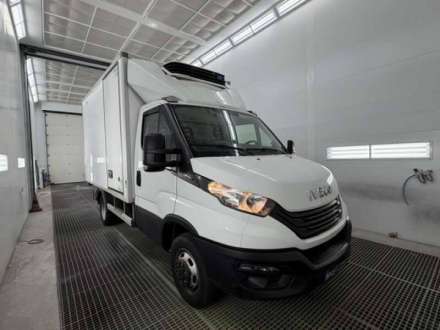 Iveco Daily Chassis Cabine FRIGO 12M3 160 CV ROUES JUMELEES HAYON CAISSE CAZAUX GROUPE THERMOKING V300 MAX 3.5 T