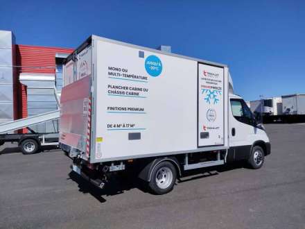 Iveco Daily Chassis Cabine FRIGO 12M3 160 CV ROUES JUMELEES HAYON CAISSE CAZAUX GROUPE THERMOKING V300 MAX 3.5 T