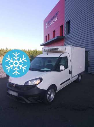 Fiat Doblo Plancher Cabine FRIGO 5M3 105 CV CAISSE CAZAUX GROUPE THERMOKING V200 MAX 2,5 T