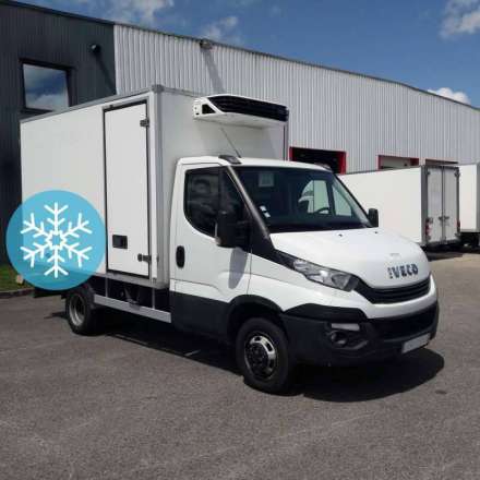 Iveco Daily Chassis Cabine FRIGO OPTION HAYON - 12M3 140 CV RJ CAISSE CAZAUX GROUPE CARRIER XARIOS 350 3,5 T