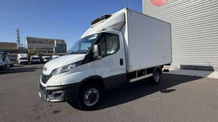 Iveco Daily Chassis Cabine FRIGO 12M3 160 CV ROUES JUMELEES HAYON CAISSE CAZAUX GROUPE THERMOKING V300 MAX 3.5 T