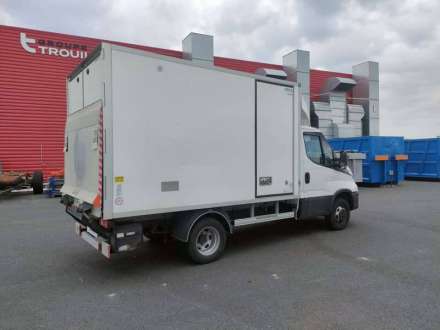 Iveco Daily Chassis Cabine FRIGO 12M3 160 CV ROUES JUMELEES HAYON CAISSE CAZAUX GROUPE THERMOKING V300 MAX 3.5 T
