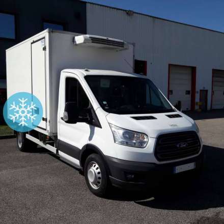 Ford Transit Chassis Cabine 12M3 130 CV RJ CAISSE CAZAUX GROUPE THERMOKING V300 MAX 3,5 T