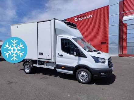 Ford Transit Chassis Cabine FRIGO 12M3 130 CV ROUES JUMELEES CAISSE CAZAUX GROUPE THERMOKING MONOTEMPERATURE V300 MAX 3,5 T