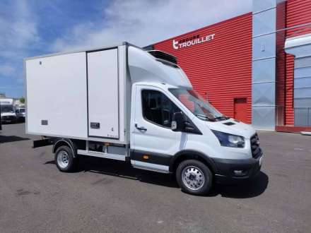 Ford Transit Chassis Cabine FRIGO 12M3 130 CV ROUES JUMELEES CAISSE CAZAUX GROUPE THERMOKING MONOTEMPERATURE V300 MAX 3,5 T