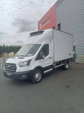 Ford Transit Chassis Cabine FRIGO 12M3 130 CV ROUES JUMELEES HAYON CAISSE CAZAUX GROUPE THERMOKING MONOTEMPERATURE V300 MAX 3,5 T