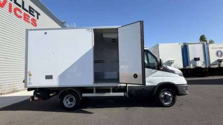 Iveco Daily Chassis Cabine FRIGO 12M3 160 CV ROUES JUMELEES HAYON CAISSE CAZAUX GROUPE THERMOKING V300 MAX 3.5 T