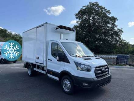 Ford Transit Chassis Cabine FRIGO 12M3 130 CV ROUES JUMELEES HAYON CAISSE CAZAUX GROUPE THERMOKING MONOTEMPERATURE V300 MAX 3,5 T