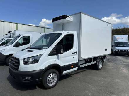 Ford Transit Chassis Cabine FRIGO 12M3 130 CV ROUES JUMELEES HAYON CAISSE CAZAUX GROUPE THERMOKING MONOTEMPERATURE V300 MAX 3,5 T