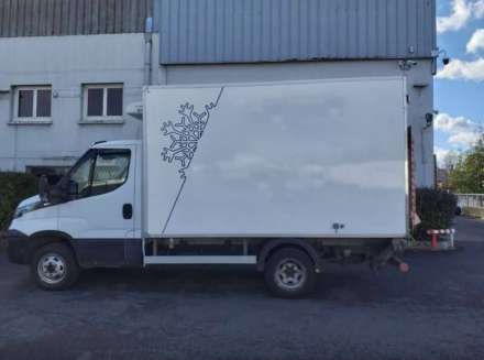 Iveco Daily Chassis Cabine FRIGO 12M3 140 CV RJ HAYON CAISSE CAZAUX GROUPE THERMOKING V300 MAX 3,5 T