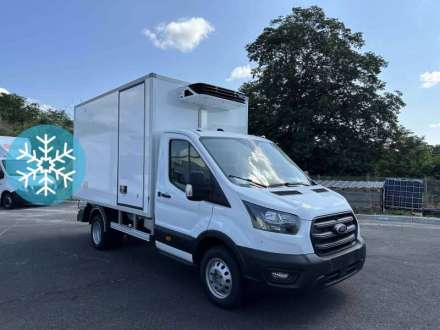 Ford Transit Chassis Cabine FRIGO 12M3 130 CV ROUES JUMELEES HAYON CAISSE CAZAUX GROUPE THERMOKING MONOTEMPERATURE V300 MAX 3,5 T