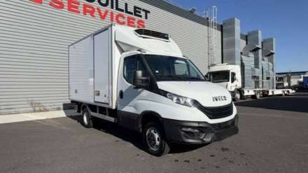 Iveco Daily Chassis Cabine FRIGO 12M3 160 CV ROUES JUMELEES HAYON CAISSE CAZAUX GROUPE THERMOKING V300 MAX 3.5 T