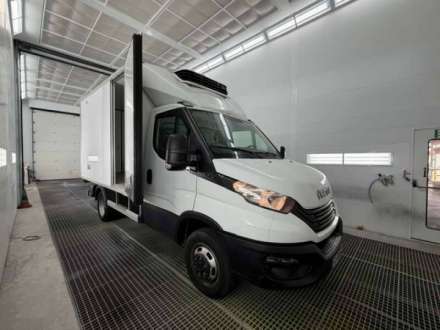 Iveco Daily Chassis Cabine FRIGO 12M3 160 CV ROUES JUMELEES HAYON CAISSE CAZAUX GROUPE THERMOKING V300 MAX 3.5 T