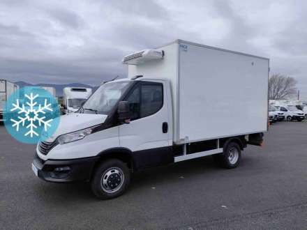 Iveco Daily Chassis Cabine FRIGO 12M3 160 CV ROUES JUMELEES HAYON CAISSE CAZAUX GROUPE THERMOKING V300 MAX 3.5 T