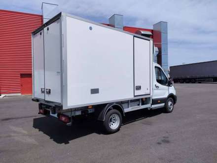 Ford Transit Chassis Cabine FRIGO 12M3 130 CV ROUES JUMELEES CAISSE CAZAUX GROUPE THERMOKING MONOTEMPERATURE V300 MAX 3,5 T